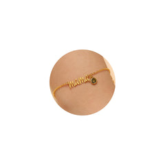 JSJOY Mama Bracelet Mothers Day Gifts August Birthstone Bracelet Dainty Peridot Bracelet Jewelry Birthday Gifts Gold Bracelet for Mom Birthstone Bracelet for Women