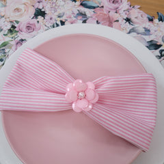 Maison Charlô | Set of 4 Delicate Flower Napkin Rings | Wedding, Thanksgiving, Christmas, New Year, Wedding, Banquet, Birthday