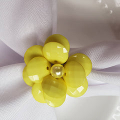 Maison Charlô | Set of 4 Delicate Flower Napkin Rings | Wedding, Thanksgiving, Christmas, New Year, Wedding, Banquet, Birthday