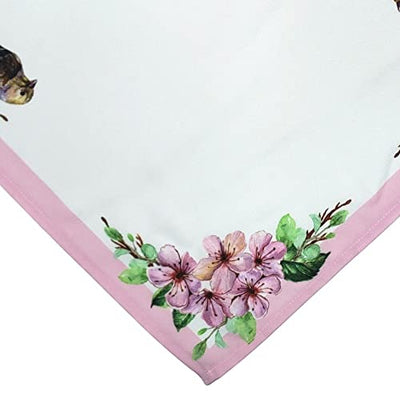 Charlo's Cloth Napkins Set of 4 Delicate Bird  16