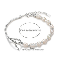 100% Real 925 Sterling Silver Bracelet for Women Bangle Elegant Decor Bracelet for Wedding
