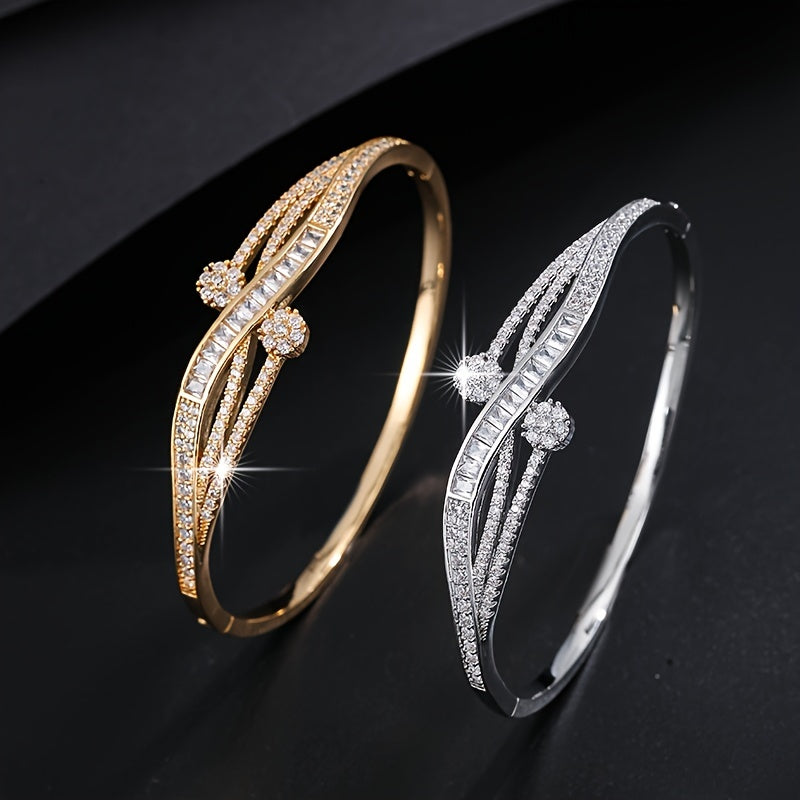 Stylish and Hot-Selling Women's Versatile Zirconia Bracelet