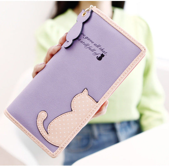 Cat Wallet, Women's Zipper Purse