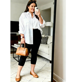 Plus Size High-Waist Capri Leggings — 3-Pack (XL–4X)