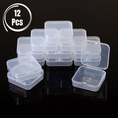 Mr. Pen- Bead Storage Containers, 28 Grids, 2 Pack, Clear White, 160pcs Label Stickers, Transparent, Small Bead Organizer Box, Diamond Art, Diamond Painting Organizer