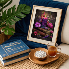 GQYCZZ Gothic Diamond Art Kits for Adults-THE Bitch Tarot Diamond Painting Kits for Adults Beginners, 5D DIY Full Drill Round Rhinestone Gem Art Crafts Paintings for Home Wall Decor 12"x16"