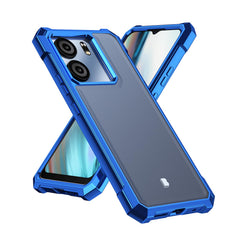 Ailiber for BLU View 5 Case, BLU View5 B160V Clear Phone Case, Transparent [Anti Yellowing], with [Screen Protector], Dual Layer Shockproof Bumper, Silicone Cell Phone Case-Gold