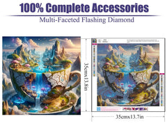 GQYCZZ Gothic Diamond Art Kits for Adults-THE Bitch Tarot Diamond Painting Kits for Adults Beginners, 5D DIY Full Drill Round Rhinestone Gem Art Crafts Paintings for Home Wall Decor 12"x16"