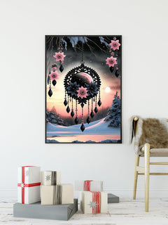 KINPLUB Moonlight Beach Diamond Painting Kits for Adults, 5D Seaside Moon Diamond Art Kits for Beginners, DIY Full Drill Paint with Diamond, Home Wall Decor 12 x 16 Inch