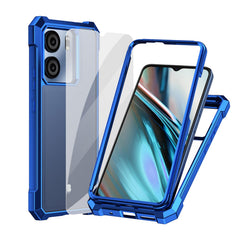 Ailiber for BLU View 5 Case, BLU View5 B160V Clear Phone Case, Transparent [Anti Yellowing], with [Screen Protector], Dual Layer Shockproof Bumper, Silicone Cell Phone Case-Gold