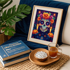 GQYCZZ Gothic Diamond Art Kits for Adults-THE Bitch Tarot Diamond Painting Kits for Adults Beginners, 5D DIY Full Drill Round Rhinestone Gem Art Crafts Paintings for Home Wall Decor 12"x16"