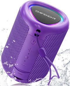 Portable Bluetooth Speaker Beach Essentials: Powerful Crystal Clear Sound/Dynamic Light/IPX5 Waterproof/All Day Playtime/Wireless BT 5.3/TWS Paring, Mom Gifts, Outdoor|Travel|Camping|Pool Accessories