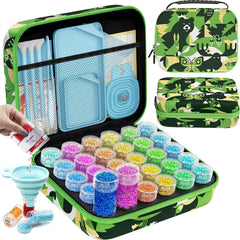 ARTDOT 60 Slots Storage Container for Diamond Art Kits for Adults, Portable Bead Storage Boxes for Diamond Painting Accessories and Tools
