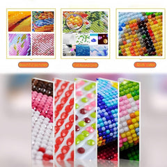 Acelii 5D Diamond Art Kits for Adults Beginners,Beach Scenery DIY Full Round Drill Diamond Painting Kits, Paint by Diamonds Dots Gem Art Easy,Home Wall Decor 12X16 Inch