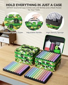 ARTDOT 60 Slots Storage Container for Diamond Art Kits for Adults, Portable Bead Storage Boxes for Diamond Painting Accessories and Tools