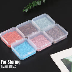 Mr. Pen- Bead Storage Containers, 28 Grids, 2 Pack, Clear White, 160pcs Label Stickers, Transparent, Small Bead Organizer Box, Diamond Art, Diamond Painting Organizer