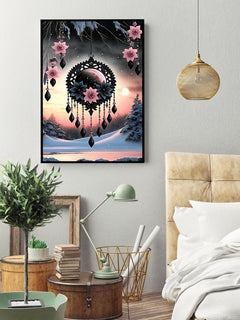 KINPLUB Moonlight Beach Diamond Painting Kits for Adults, 5D Seaside Moon Diamond Art Kits for Beginners, DIY Full Drill Paint with Diamond, Home Wall Decor 12 x 16 Inch