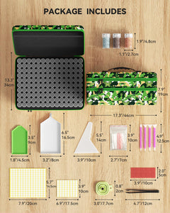 ARTDOT 60 Slots Storage Container for Diamond Art Kits for Adults, Portable Bead Storage Boxes for Diamond Painting Accessories and Tools