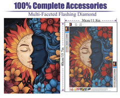 GQYCZZ Gothic Diamond Art Kits for Adults-THE Bitch Tarot Diamond Painting Kits for Adults Beginners, 5D DIY Full Drill Round Rhinestone Gem Art Crafts Paintings for Home Wall Decor 12"x16"