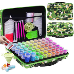 ARTDOT 60 Slots Storage Container for Diamond Art Kits for Adults, Portable Bead Storage Boxes for Diamond Painting Accessories and Tools