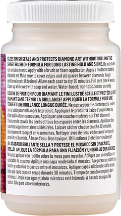 Mod Podge Diamond Top Coat, Premium All-in-One Glue, Sealer, and Finish Perfect for Preserving Diamond Puzzle Arts and Crafts Projects, CS27590