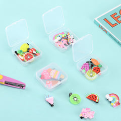 Mr. Pen- Bead Storage Containers, 28 Grids, 2 Pack, Clear White, 160pcs Label Stickers, Transparent, Small Bead Organizer Box, Diamond Art, Diamond Painting Organizer