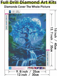 Dream Catcher 5D DIY Diamond Painting Kits for Adults, Diamond Art Kits for Beginners, Full Drill Dot Painting Gem Art Kits for Home Wall Decor11.8 x15.7 Inch
