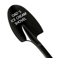 Gifts for Dad PBIEHSR Fathers Day Birthday Gifts Men Ice Cream Spoon Fathers Day Gifts Funny Engraved Dads Stainless Steel Shovel Spoon (Black)