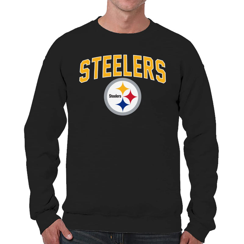 Team Fan Apparel NFL Home Team Crew - Adult Pro Football Fleece Pullover Sweatshirt For Men & Women (Pittsburgh Steelers - Black X-Large)