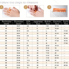 Bohemian Women's Couple Fashion Elegant Glass Synthetic Zirconia Gift Ring