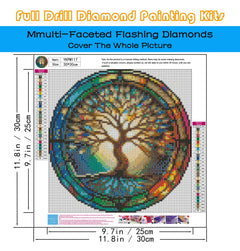 KINPLUB Moonlight Beach Diamond Painting Kits for Adults, 5D Seaside Moon Diamond Art Kits for Beginners, DIY Full Drill Paint with Diamond, Home Wall Decor 12 x 16 Inch