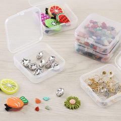Mr. Pen- Bead Storage Containers, 28 Grids, 2 Pack, Clear White, 160pcs Label Stickers, Transparent, Small Bead Organizer Box, Diamond Art, Diamond Painting Organizer