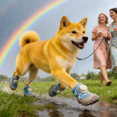 Dog Shoes Anti-Slip Breathable Waterproof Booties Dog Boots for Winter for Winter Snow Rain Hot Pavement Running Small Breed