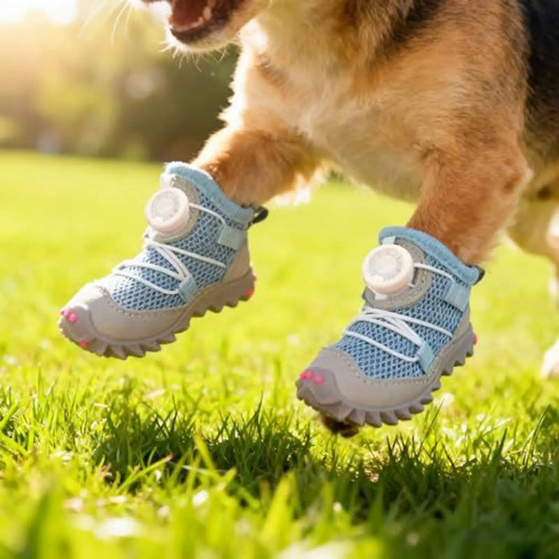 Dog Shoes Anti-Slip Breathable Waterproof Booties Dog Boots for Winter for Winter Snow Rain Hot Pavement Running Small Breed