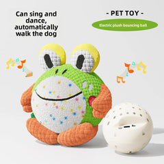 Dog toys, electric bouncing ball, pet self congratulation, relief, magic instrument, sound making, puppies, molars, bite resista
