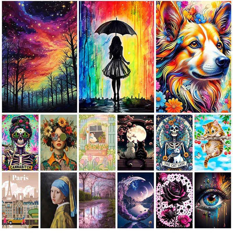 Diamond Art Painting Kits Embroidery Full Crystal Mosaic 5D Diy Diamond Paintings Kits New 2025 Accessories 30x40 cm Wall Art