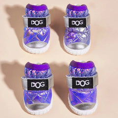 Dog Shoes for Large Dogs with Letters，Medium Dog Boots  Paw Protectors for Winter Snowy Day，Water-Resistant in Rainy Weather, Ou