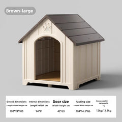 Dog House Outdoor Dogs Kennel Waterproof and Sun-proof Dogs Cage Solid and Firm Dog Accessories Moisture-proof Pet Supplies