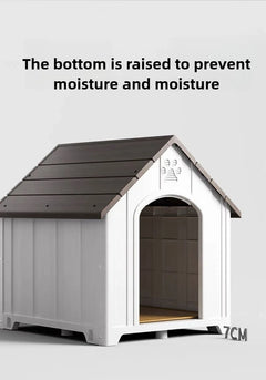 Dog House Outdoor Dogs Kennel Waterproof and Sun-proof Dogs Cage Solid and Firm Dog Accessories Moisture-proof Pet Supplies