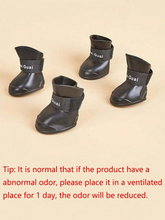 Dog Shoes for Large Dogs, Medium Dog Boots & Paw Protectors for Winter Snowy Day, Summer Hot Pavement, Water-Resistant in Rainy