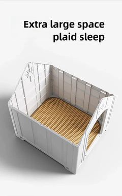 Dog House Outdoor Dogs Kennel Waterproof and Sun-proof Dogs Cage Solid and Firm Dog Accessories Moisture-proof Pet Supplies