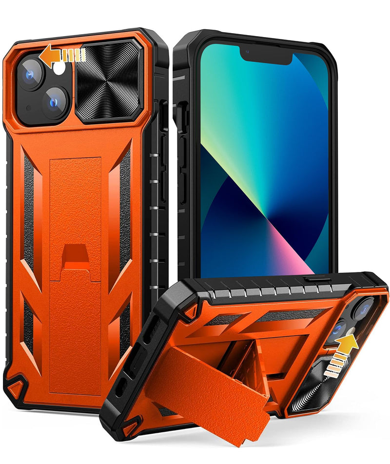 SOiOS for iPhone 13 iPhone14 Case with Stand: iPhone 13 iPhone14 Cover with Kickstand | Shockproof Military Grade Protective Cell Phone Case | TPU Durable Rugged Bumper Textured Matte Hybrid Design