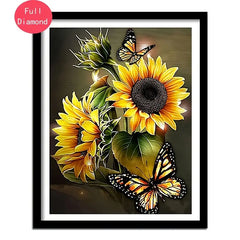 5D Diamond Painting Kit - Potted Sunflower Art