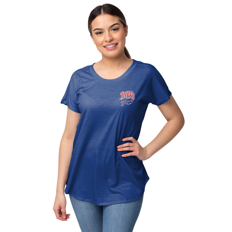 FOCO Buffalo Bills NFL Womens Script Wordmark Tunic Top - XL