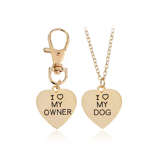 Dog Bone Necklace and Heart Necklace for Pets