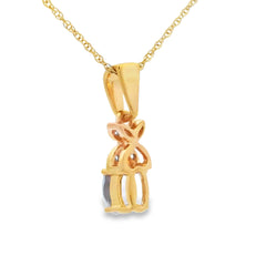 Tanzanite Diamond Fashion Pendants 10KT Yellow Gold